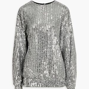 Isabel Marant Olivia Sequined Tulle Top